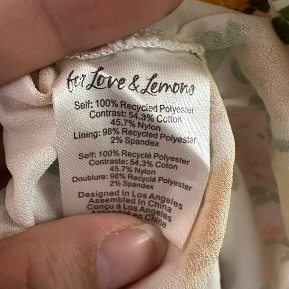 NWT For Love and Lemons Emma Midi Dress - Marigold - Picture 7 of 8